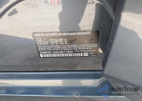 2020 BMW 330I from USA, damaged, VIN 3MW5R1J06L8B17959